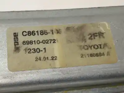 Second-hand car spare part passenger side right window regulator for toyota corolla (e21) * oem iam references 6981002721 8570102090 