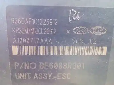 Pezzo di ricambio per auto di seconda mano abs per kia sportage basic 2wd riferimenti oem iam 58920f1110 bh6013r301 be6003r301