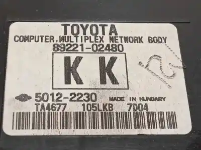 Peça sobressalente para automóvel em segunda mão módulo eletrônico por toyota auris 1.6 d-4d cat referências oem iam 8922102480 50122230 