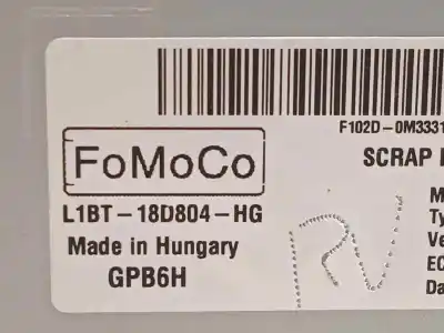 Автозапчастина б/у аудіо система / радіо cd для ford fiesta vii (hj, hf) 1.5 tdci посилання на oem iam l1bt18d804hg  2686637