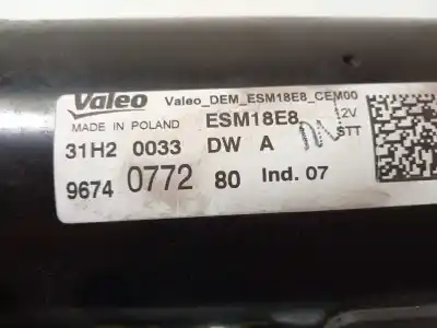 Second-hand car spare part starter motor for citroen c4 picasso ii 1.2 thp 130 oem iam references 9674077280 esm18e8 