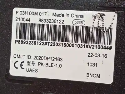 Pièce détachée automobile d'occasion module électronique pour lynk & co 01 phev références oem iam 8893236122  
