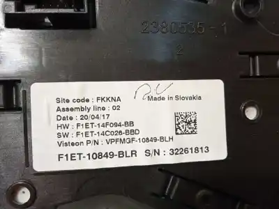 Pezzo di ricambio per auto di seconda mano pannello degli strumenti per ford c-max (ceu) trend riferimenti oem iam f1et10849blr  2303630