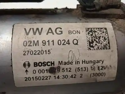 Автозапчастина б/у двигун запускається для skoda fabia iii (nj3) 1.2 tsi посилання на oem iam 02m911024q 0001179512 