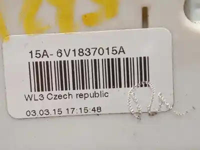 Автозапчастина б/у замок передніх дверей лівий для skoda fabia iii (nj3) 1.2 tsi посилання на oem iam 6v1837015a  