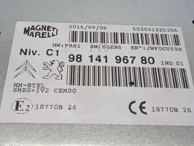 Автозапчастина б/у аудіо система / радіо cd для citroen ds3 techno style посилання на oem iam 9814196780  1620302780