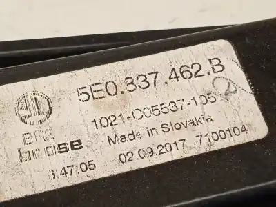 Second-hand car spare part passenger side right window regulator for skoda octavia combi (5e5) rs oem iam references 5e0837462b 5q0959802b 