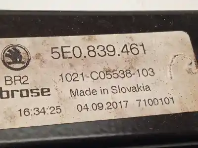 Pezzo di ricambio per auto di seconda mano alzacristalli posteriore sinistro per skoda octavia combi (5e5) rs riferimenti oem iam 5e0839461 5q0959811e 
