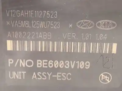 Peça sobressalente para automóvel em segunda mão abs por kia stonic (ybcuv) 1.2 cat 84 cv / 62 kw referências oem iam 58920h8260 bh6013v105 be6003v109