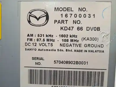 Автозапчасти б/у gps-навигационная система за mazda cx-5 (kf) 2.2 d ссылки oem iam kd4766dv0b 16700031 
