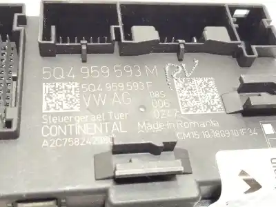 Second-hand car spare part electronic module for seat leon (5f1) fr fast lane oem iam references 5q4959593m  