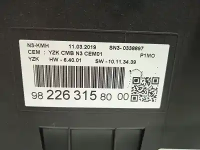 Peça sobressalente para automóvel em segunda mão quadrante por opel crossland x / crossland (p17, p2qo) 1.2 (75) referências oem iam 9822631580  9836356080