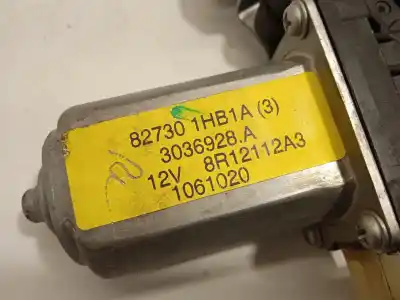 Second-hand car spare part passenger side right window regulator for nissan note visia oem iam references 807003bb0a  827301hb1a