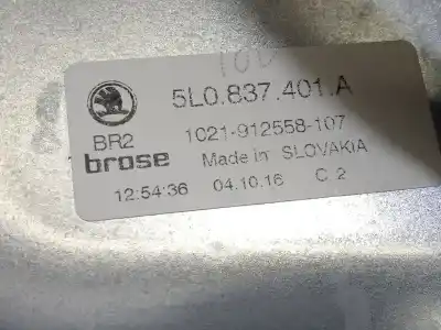 Автозапчасти б/у регулятор стекла переднего левого за skoda yeti 1.2 tsi ссылки oem iam 5l0837401a  8k0959811a
