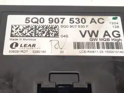 Second-hand car spare part electronic module for seat leon st (5f8) 2.0 tdi oem iam references 5q0907530ac  