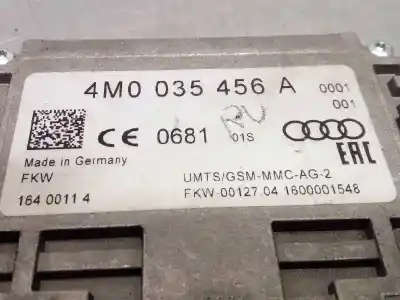 Pièce détachée automobile d'occasion module électronique pour audi a4 avant (8w5) básico références oem iam 4m0035456a  