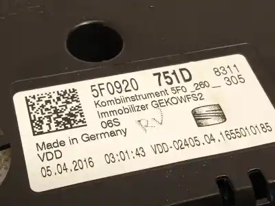 Second-hand car spare part dashboard for seat ateca (kh7, khp) 2.0 tdi oem iam references 5f0920751d  