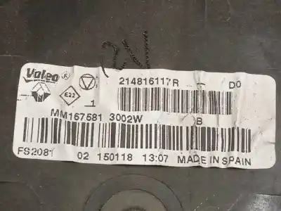 İkinci el araba yedek parçası elektro fan için renault megane iv grandtour 1.6 dci diesel fap energy oem iam referansları 214816117r  214813939r