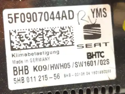 Автозапчасти б/у климат-контроль за seat ateca (kh7, khp) 2.0 tdi ссылки oem iam 5f0907044ad 5hb01121556 5f0907044adyms