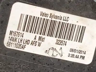 Pezzo di ricambio per auto di seconda mano faro anteriore sinistro per jeep grand cherokee iv (wk, wk2) 3.0 crd v6 4x4 riferimenti oem iam 68111035af  k68111035af