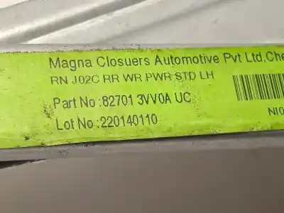 Peça sobressalente para automóvel em segunda mão elevador de vidros traseiro esquerdo por nissan note acenta referências oem iam 827013vv0a 827013vv0auc 827301hb1a