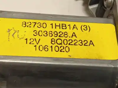 Peça sobressalente para automóvel em segunda mão elevador de vidros traseiro esquerdo por nissan note acenta referências oem iam 827013vv0a 827013vv0auc 827301hb1a