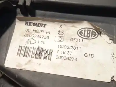 Second-hand car spare part left headlight for dacia logan (ls_) 1.2 16v (ls1n ls02 bs02) oem iam references 8200744753  