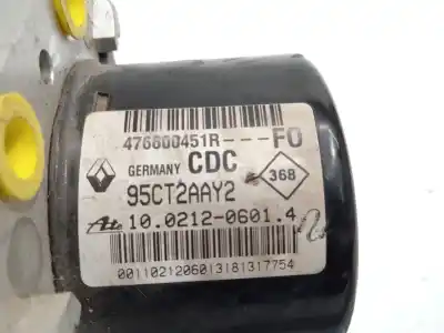 Pezzo di ricambio per auto di seconda mano abs per renault fluence (l3_) z.e. riferimenti oem iam 476600451r 10021206014 28561260013