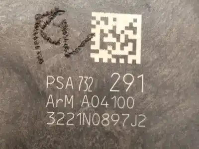 Автозапчастина б/у замок передніх дверей лівий для peugeot 5008 (0e/0a) desde 05/2009 1.6 hdi посилання на oem iam 732291 9135 hf 9800623180