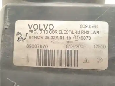 Автозапчасти б/у правая фара за volvo s60 i (384) 2.4 d ссылки oem iam 89007870  8693588