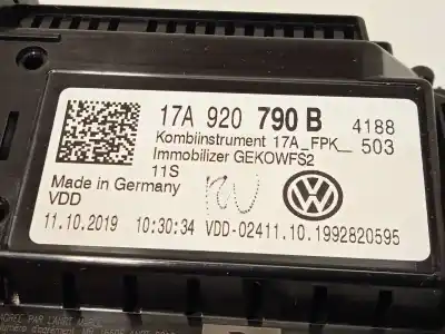 Second-hand car spare part dashboard for vw t-roc (a11, d11) 1.5 tsi oem iam references 17a920790b a3c01990800 
