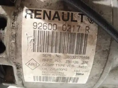 Автозапчастина б/у компресор кондиционера для renault captur i (j5_, h5_) 0.9 tce 90 посилання на oem iam 926000217r z0012607e 