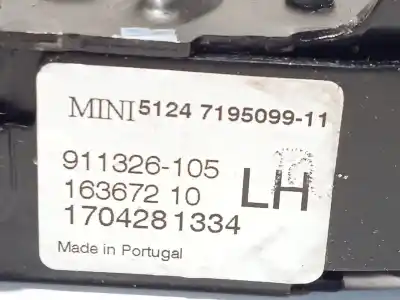 Second-hand car spare part trunk lock for mini mini descapotable (f57) one oem iam references 51247195099  7195099