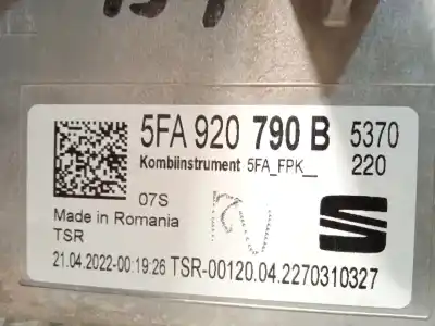 Peça sobressalente para automóvel em segunda mão quadrante por cupra formentor (km7) 1.5 tsi referências oem iam 5fa920790b  
