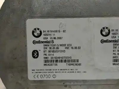 Pezzo di ricambio per auto di seconda mano centralina telefonica per bmw serie 5 berlina (e60) 525d riferimenti oem iam 84109149615  