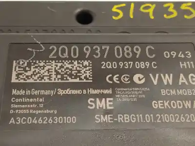 Автозапчастина б/у блок управління комфортом для skoda fabia 1.0 tsi посилання на oem iam 2q0937089c a3c0462630100 