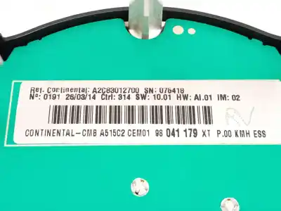 Second-hand car spare part dashboard for citroen c3 tonic oem iam references 98041179xt a2c83012700 98041181xt