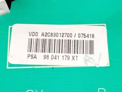 Second-hand car spare part dashboard for citroen c3 tonic oem iam references 98041179xt a2c83012700 98041181xt