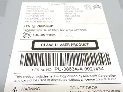 Second-hand car spare part electronic module for citroen c4 lim. tonic oem iam references 9824971580  