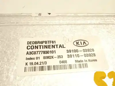 Second-hand car spare part ecu engine control for kia niro (de) 1.6 gdi hybrid oem iam references 3910003928 a3c0777930101 3911003928