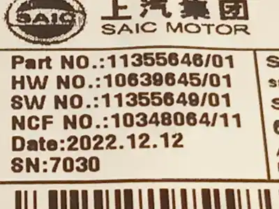 Second-hand car spare part electronic module for mg rover mg hs 1.5 t (sas23) oem iam references 11355646  