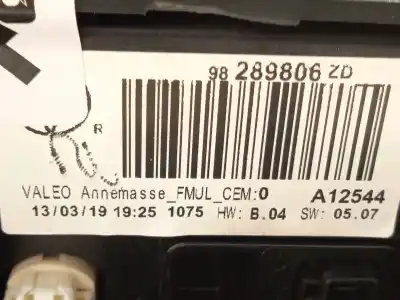 Peça sobressalente para automóvel em segunda mão display gps / multimídia por citroen c4 cactus 1.5 bluehdi 100 referências oem iam 9828476980  98289806zd