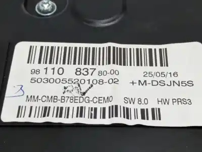 Автозапчастина б/у панель інструментів для citroen c4 grand picasso ii (da_, de_) 1.2 thp 130 посилання на oem iam 9811083780  