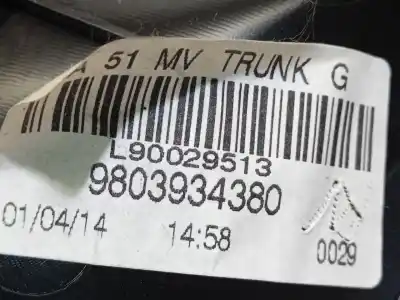 Second-hand car spare part interior left tailgate light for citroen c3 tonic oem iam references 9803934380  