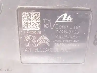 Second-hand car spare part abs for citroen c-elysee (dd_) 1.5 bluehdi 100 oem iam references 9822654880 10022012064 10091639133