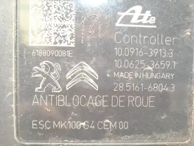 Second-hand car spare part abs for citroen c-elysee (dd_) 1.5 bluehdi 100 oem iam references 9822654880 10022012064 10091639133
