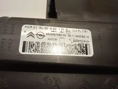 İkinci el araba yedek parçası sag far için citroen jumpy furgón (v_) 2.0 bluehdi 120 oem iam referansları 9808567680  