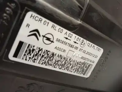 İkinci el araba yedek parçası sag far için citroen jumpy furgón (v_) 2.0 bluehdi 120 oem iam referansları 9808567680  