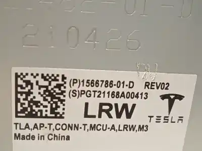 Second-hand car spare part electronic module for tesla model 3 (5yj3) ev oem iam references 156678601d  p156678601d