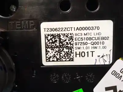 Автозапчастина б/у клімат-контроль для hyundai bayon (bc3) 1.2 mpi посилання на oem iam 97250q0010  97250q0010tt6